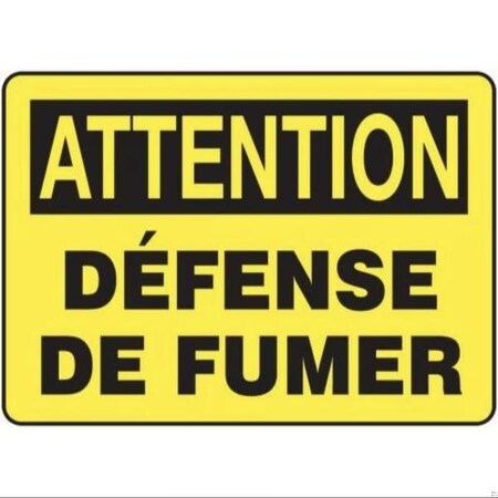 Accuform SAFETY SIGN NO SMOKING 10 in X 14 in FRMSMK545VP